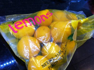 One bag o' lemons.