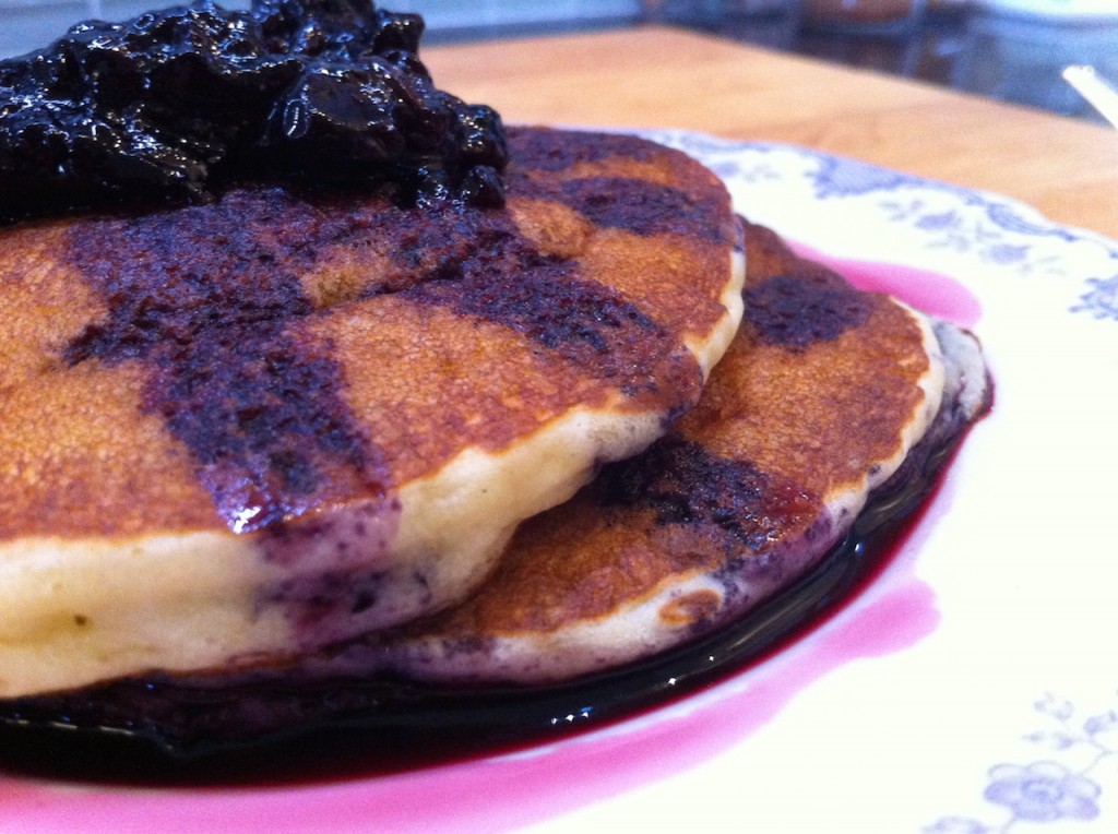 Add a dollop of blueberry jam and you're set ! 